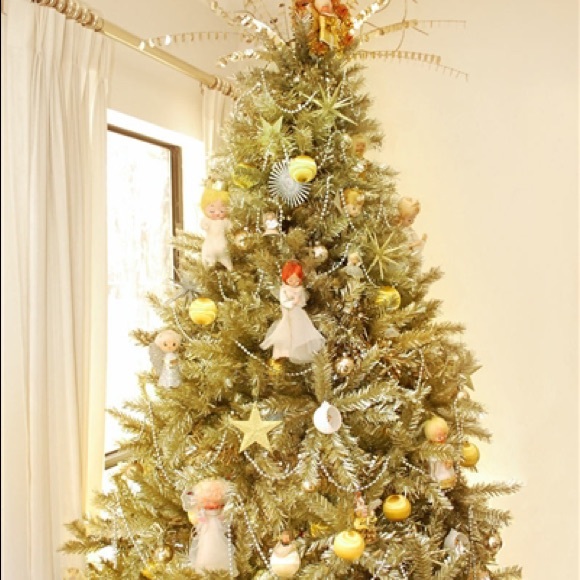 Treetopia Toasted Champagne Gold Tinsel Tree 6feet - Picture 5 of 5